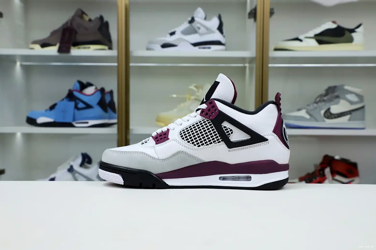 AIR JORDAN Kimikick SAINT-GERMAIN JORDAN RETRO X PARIS 4 AIR 'BORDEAUX' 0727